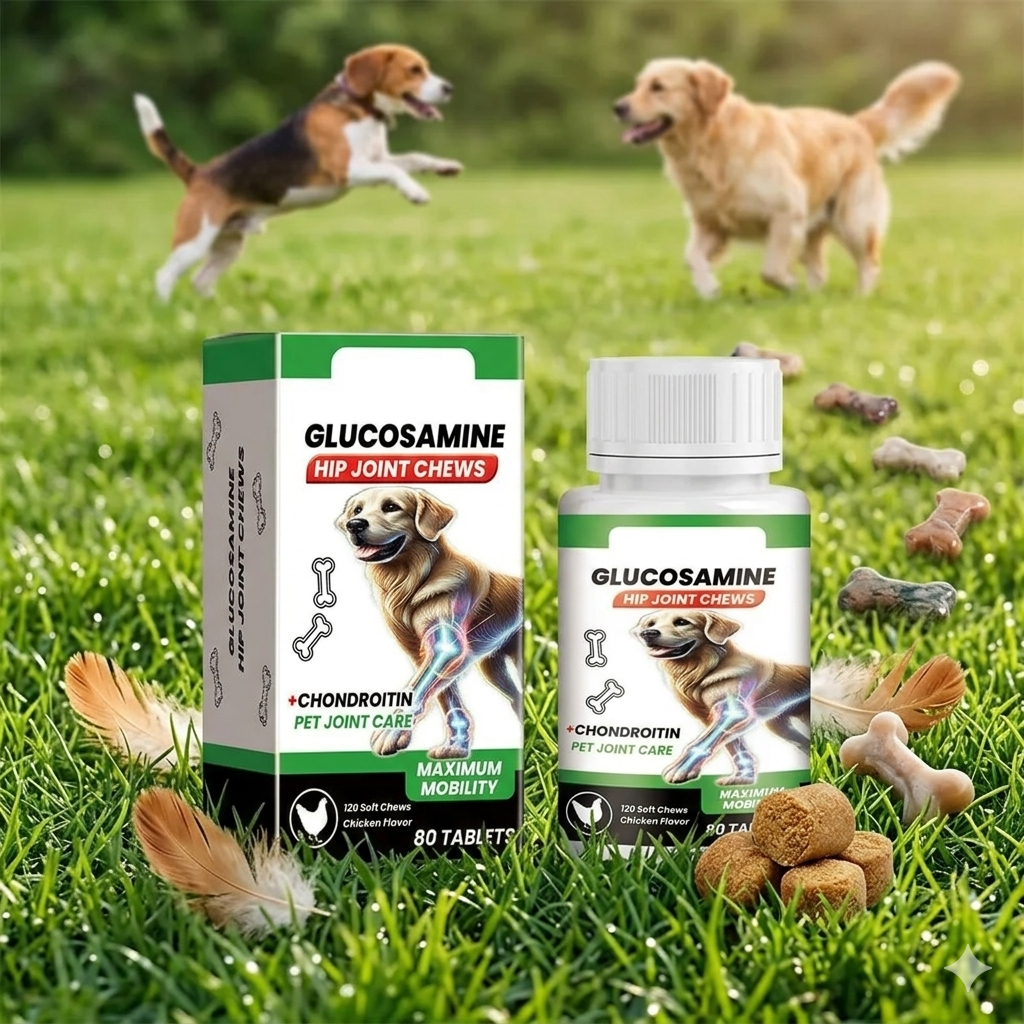 Nutritional Supplement Chondroitin | Hip & Joint | Chicken Flavor (80 Chews)